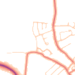Daytime road noise heatmap for CH61 0HD