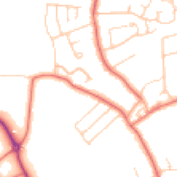 Daytime road noise heatmap for CH61 0HF