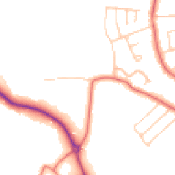 Daytime road noise heatmap for CH61 0HG