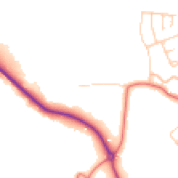 Daytime road noise heatmap for CH61 0HH