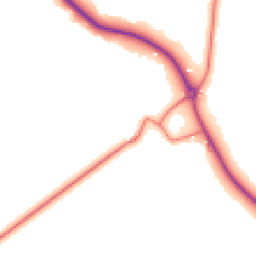 Daytime road noise heatmap for CH61 0HR