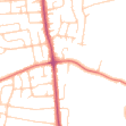 Daytime road noise heatmap for CH61 1AD