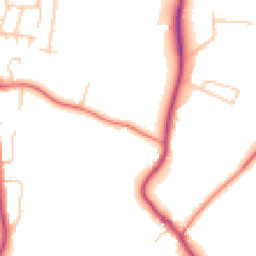 Daytime road noise heatmap for CH61 1AE