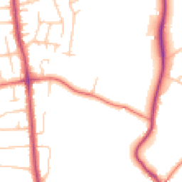 Daytime road noise heatmap for CH61 1AH
