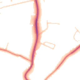 Daytime road noise heatmap for CH61 1AR