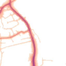 Daytime road noise heatmap for CH61 1AS