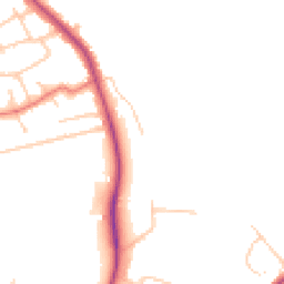 Daytime road noise heatmap for CH61 1AY