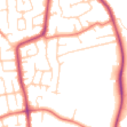 Daytime road noise heatmap for CH61 1BH