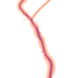 Daytime road noise heatmap for CH61 1BN