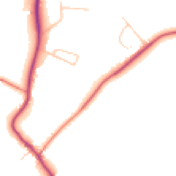 Daytime road noise heatmap for CH61 1BU