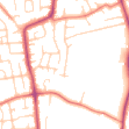 Daytime road noise heatmap for CH61 1DL