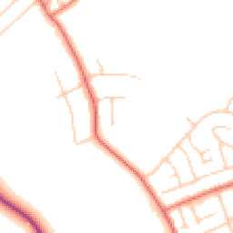 Daytime road noise heatmap for CH61 2XB