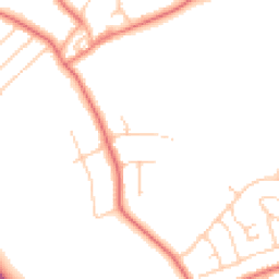 Daytime road noise heatmap for CH61 2XD