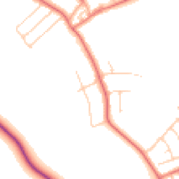 Daytime road noise heatmap for CH61 2XH