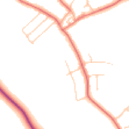 Daytime road noise heatmap for CH61 2XJ