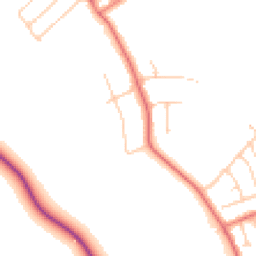 Daytime road noise heatmap for CH61 2XN