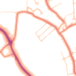 Daytime road noise heatmap for CH61 2XP
