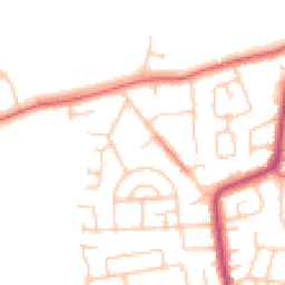 Daytime road noise heatmap for CH61 3UX