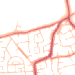 Daytime road noise heatmap for CH61 3XD