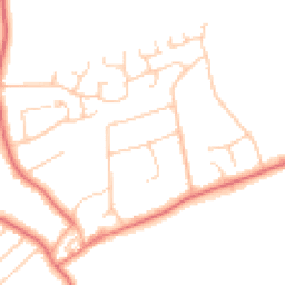 Daytime road noise heatmap for CH61 4UT