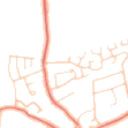 Daytime road noise heatmap for CH61 4XD