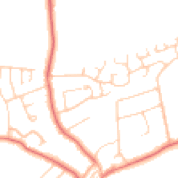Daytime road noise heatmap for CH61 4YE