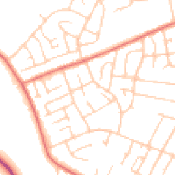 Daytime road noise heatmap for CH61 5UU