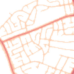 Daytime road noise heatmap for CH61 5XJ