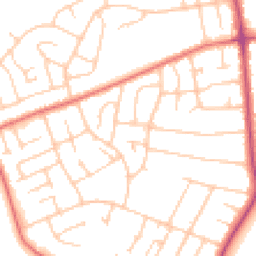 Daytime road noise heatmap for CH61 5XS