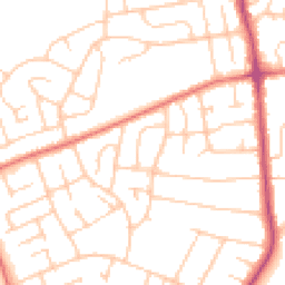 Daytime road noise heatmap for CH61 5XT