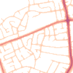 Daytime road noise heatmap for CH61 5XU