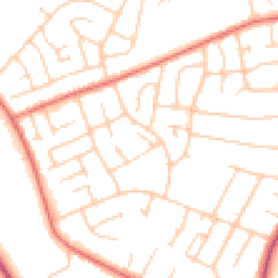 Daytime road noise heatmap for CH61 5YW