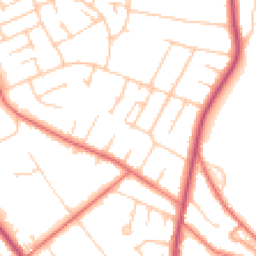 Daytime road noise heatmap for CH61 6UP