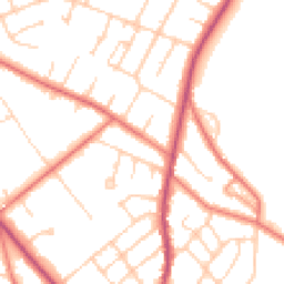 Daytime road noise heatmap for CH61 6UX