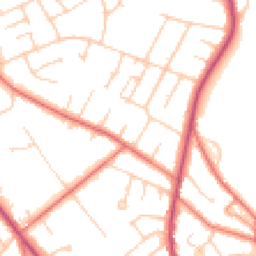 Daytime road noise heatmap for CH61 6XH