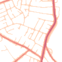 Daytime road noise heatmap for CH61 6YD