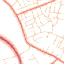 Daytime road noise heatmap for CH61 6YL