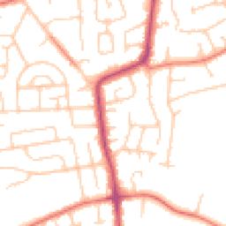 Daytime road noise heatmap for CH61 7UH