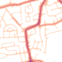Daytime road noise heatmap for CH61 7UJ