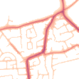 Daytime road noise heatmap for CH61 7UN