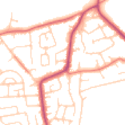 Daytime road noise heatmap for CH61 7UP
