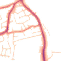 Daytime road noise heatmap for CH61 7XB