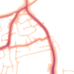Daytime road noise heatmap for CH61 7XG