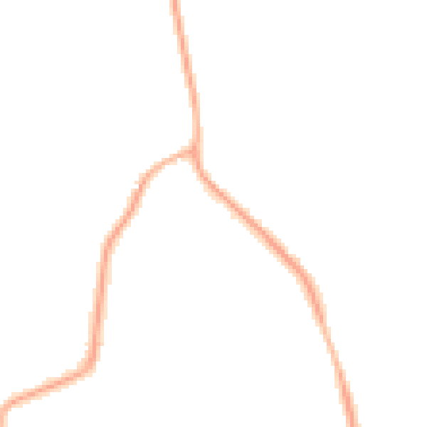 Night-time road noise heatmap for CH61 7XL