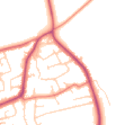 Daytime road noise heatmap for CH61 7XP