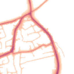 Daytime road noise heatmap for CH61 7XS