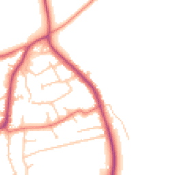 Daytime road noise heatmap for CH61 7XW