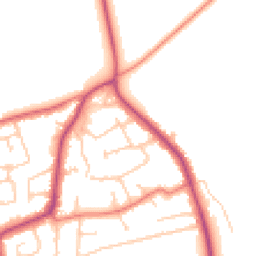 Daytime road noise heatmap for CH61 7YB