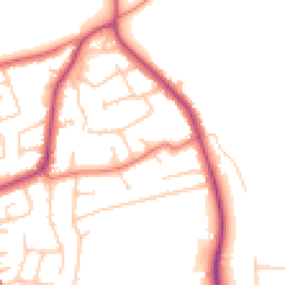 Daytime road noise heatmap for CH61 7YQ
