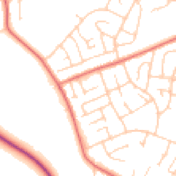 Daytime road noise heatmap for CH61 8AB
